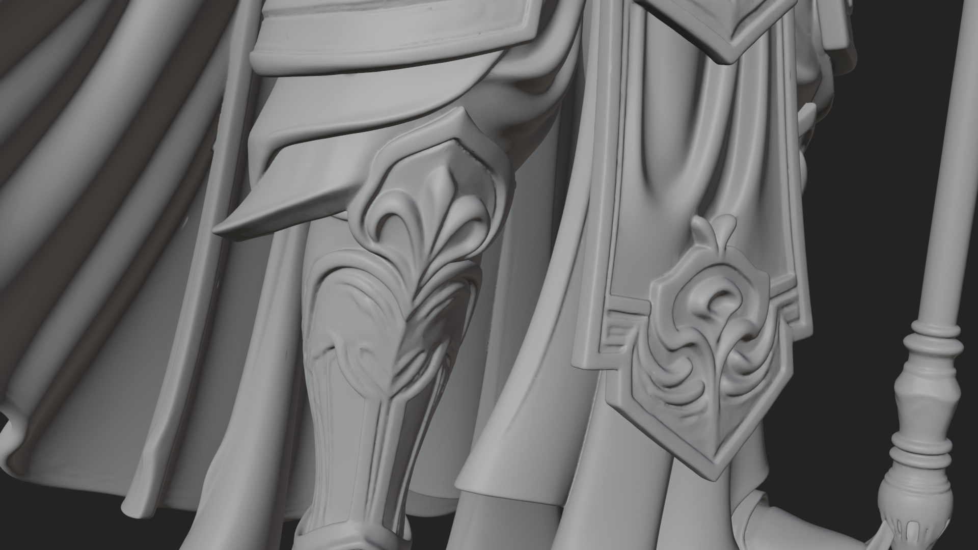 Crowned Knight King Statue Design 9 3D Print Model 3D Model
