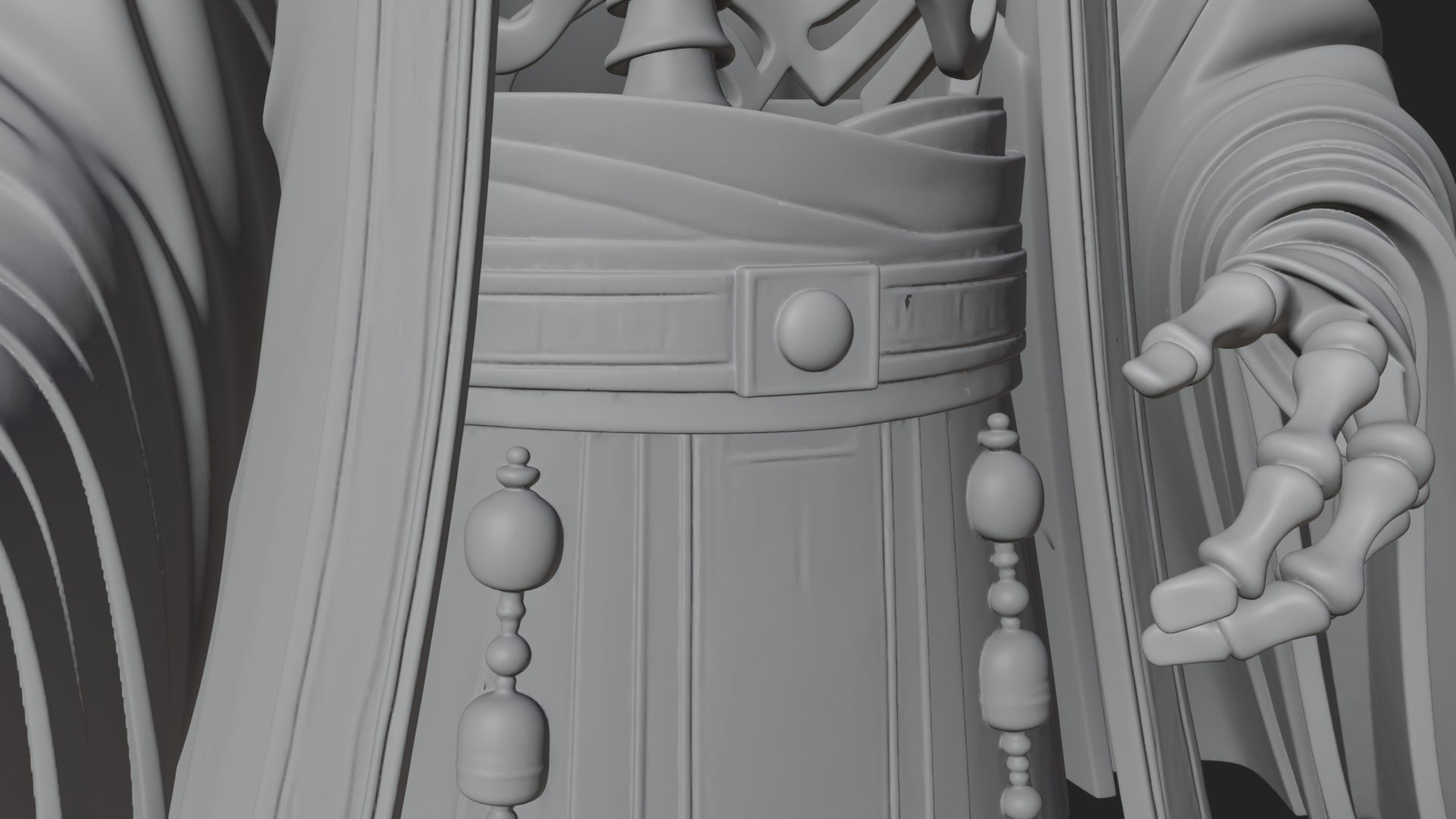 Crowned Mummy Pharaoh Statue Design 1 3D Print Model 3D Model