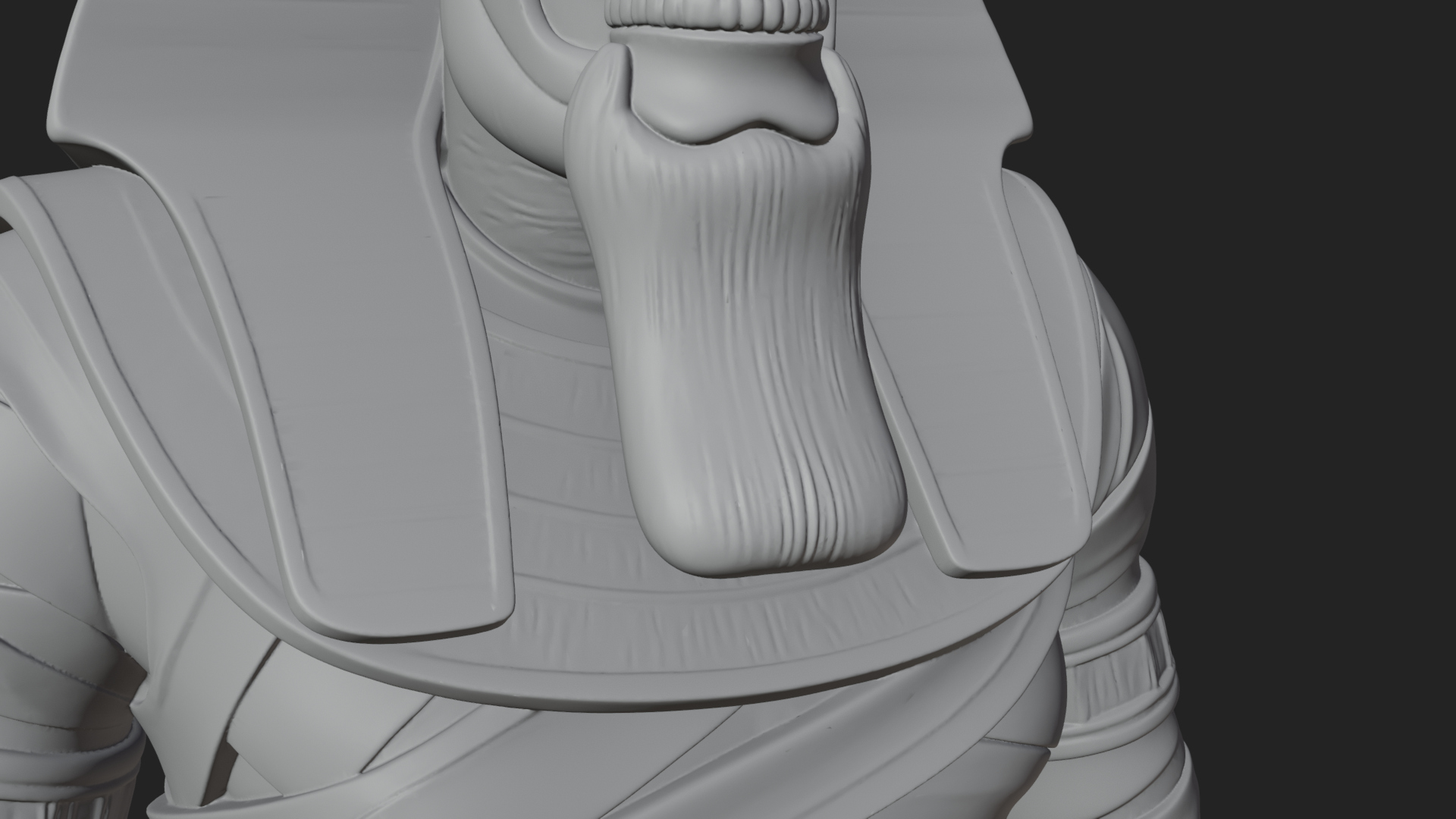 Crowned Mummy Pharaoh Statue Design 4 3D Print Model 3D Model
