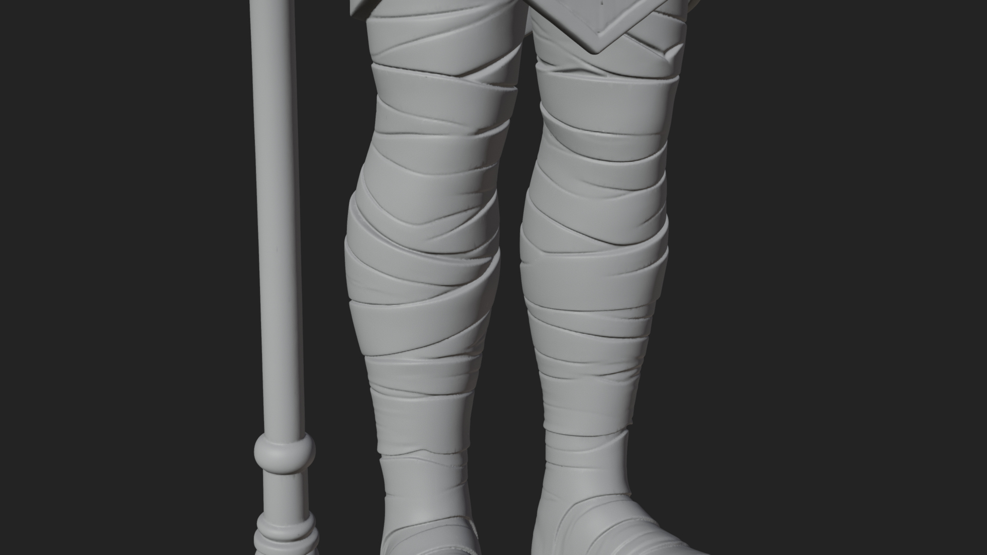 Crowned Mummy Pharaoh Statue Design 5 3D Print Model 3D Model