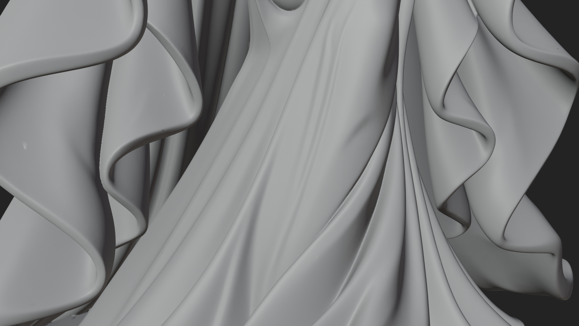 Crowned Royal Queen Statue Design 3 3D Print Model 3D Model