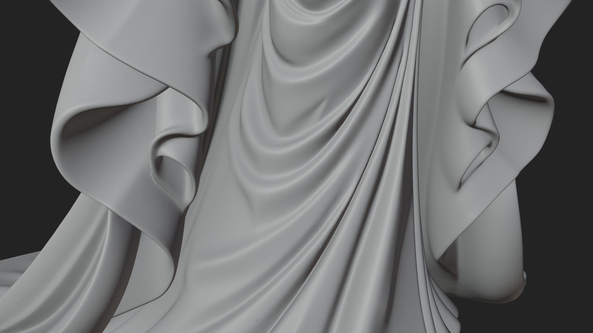Crowned Royal Queen Statue Design 4 3D Print Model 3D Model