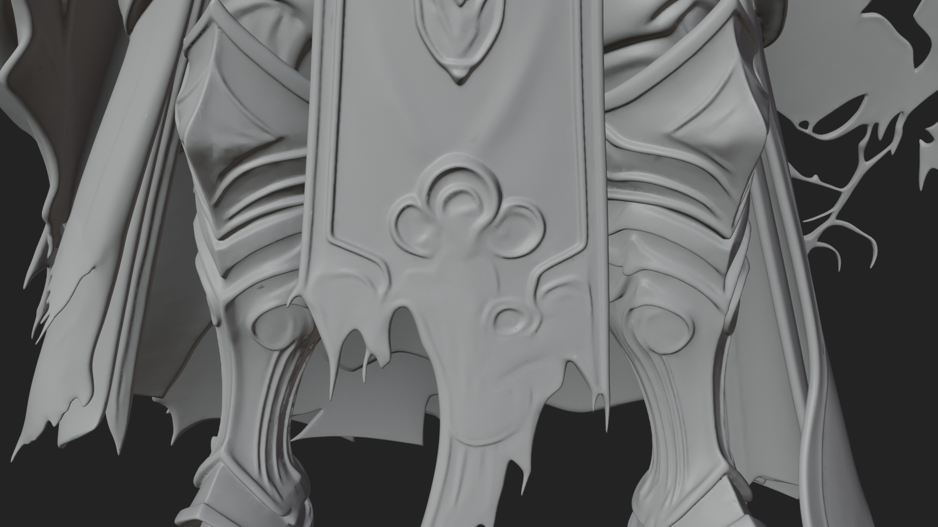 Crowned Skeleton King Statue Design 1 3D Print Model 3D Model
