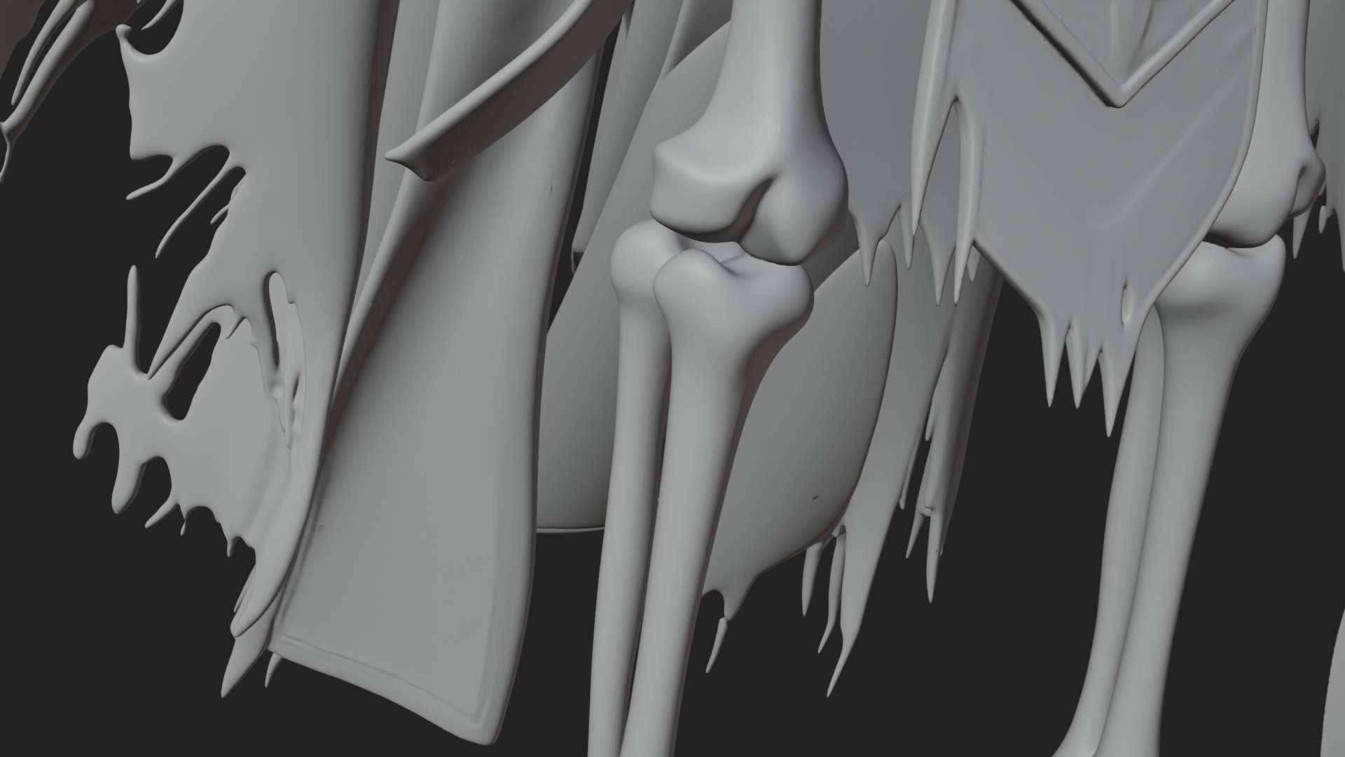 Crowned Skeleton King Statue Design 12 3D Print Model 3D Model