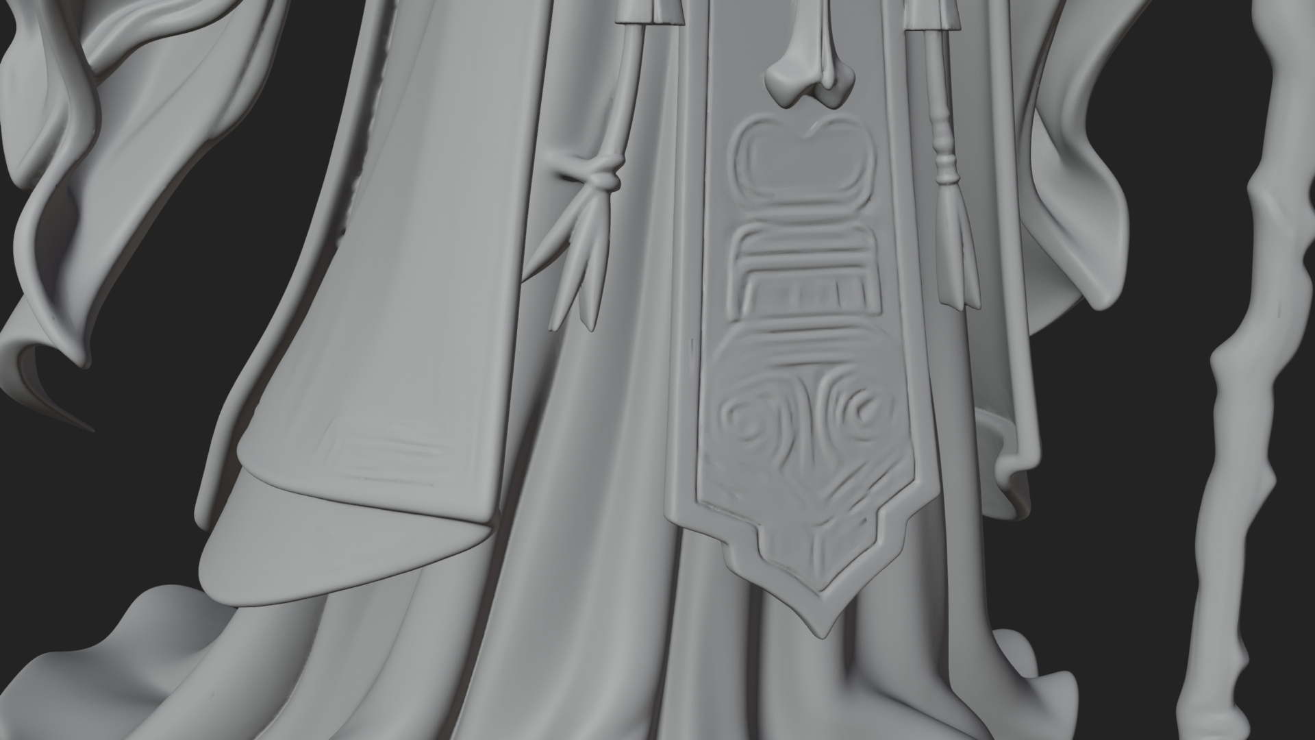 Crowned Skeleton King Statue Design 22 3D Print Model 3D Model