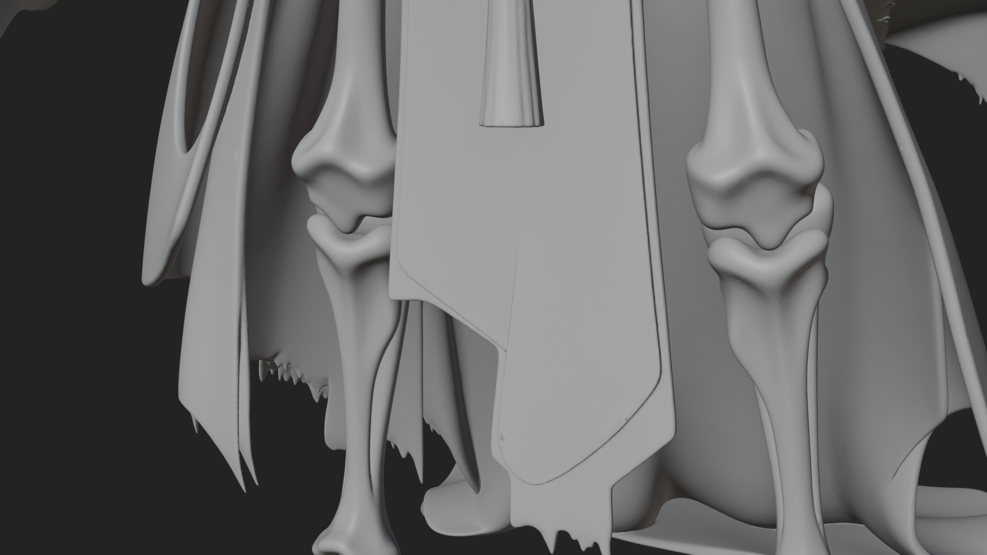 Crowned Skeleton King Statue Design 4 3D Print Model 3D Model