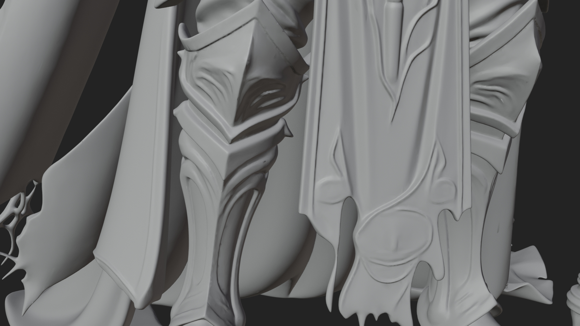 Crowned Skeleton King Statue Design 6 3D Print Model 3D Model