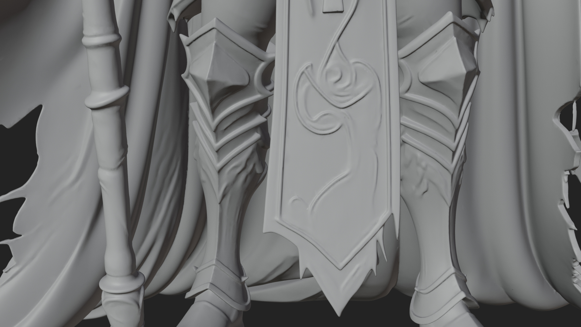 Crowned Skeleton King Statue Design 8 3D Print Model 3D Model