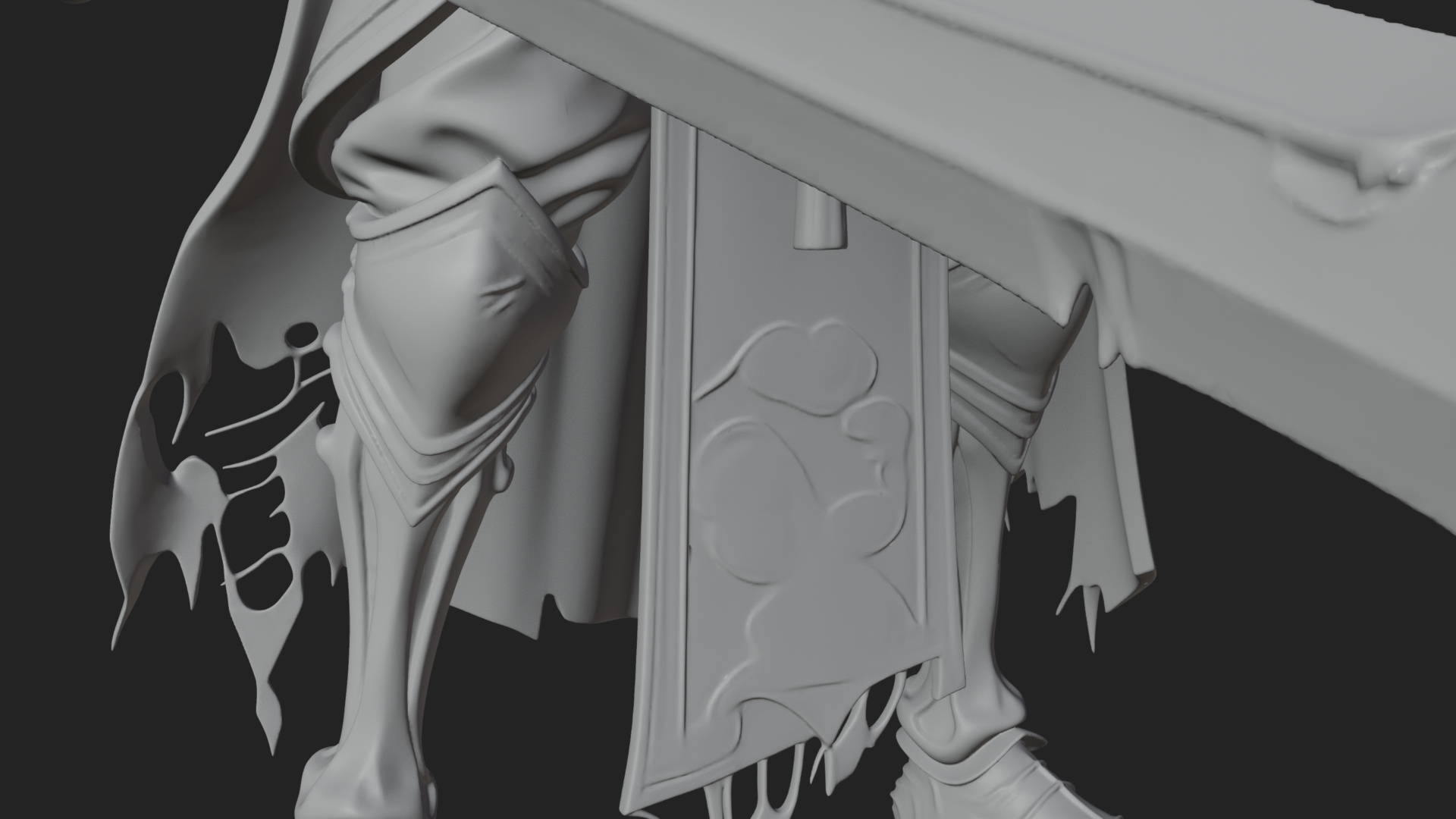 Crowned Skeleton King Statue Design 9 3D Print Model 3D Model