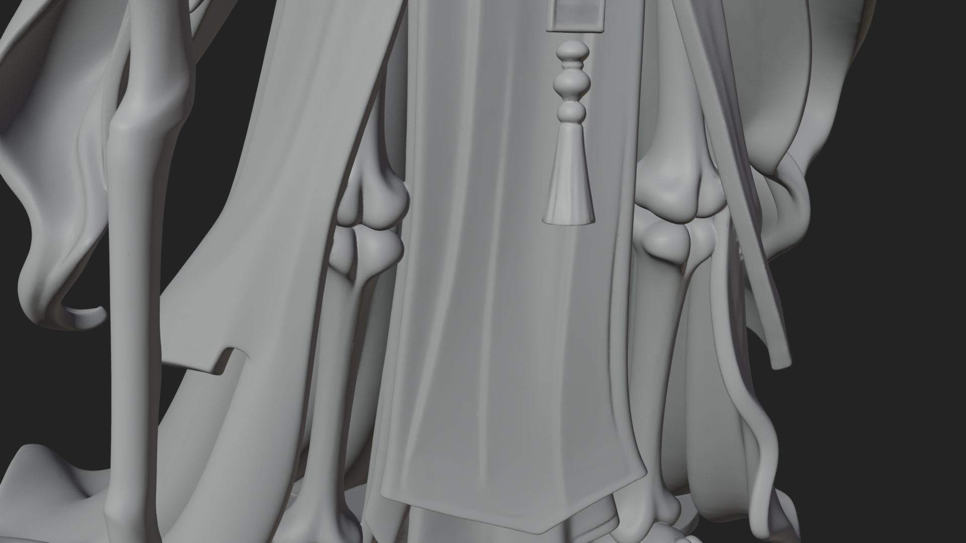 Crowned Skeleton Queen Statue Design 9 3D Print Model 3D Model