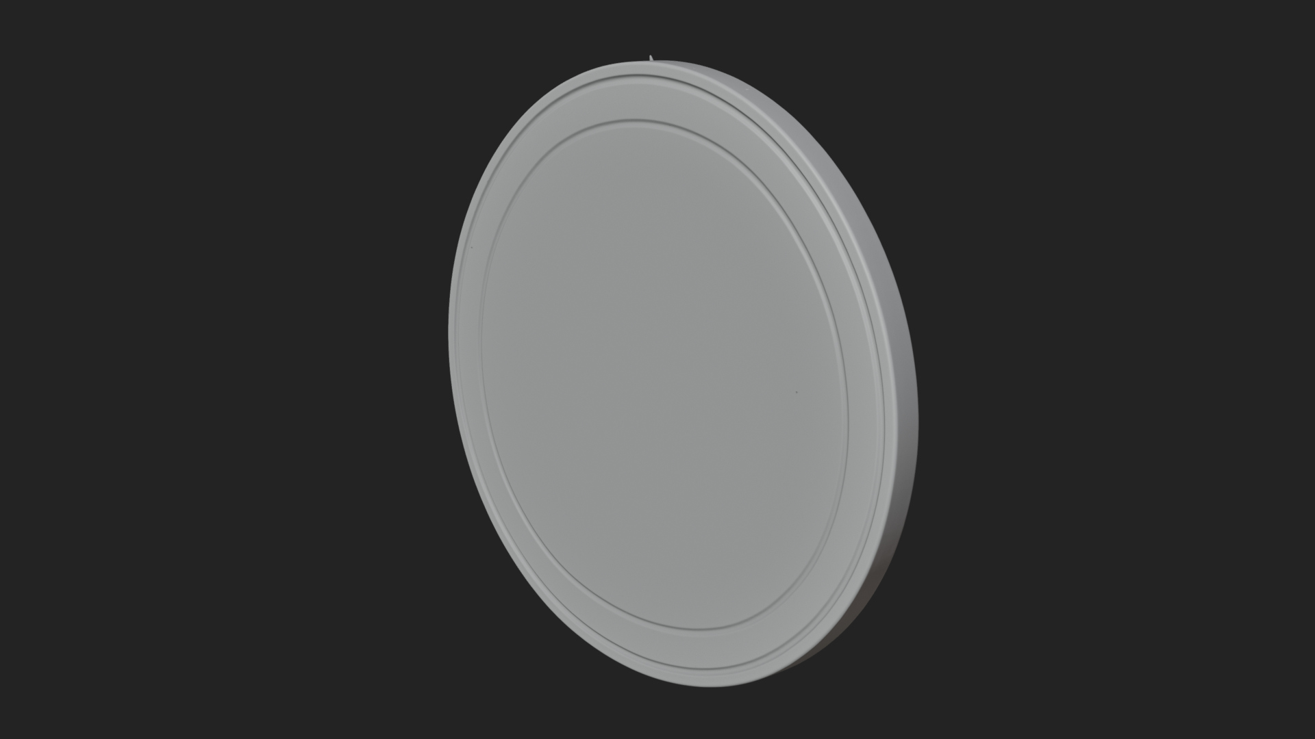 Crowned Skull Oval Relief Plaque Design 3 3D Print Model 3D Model