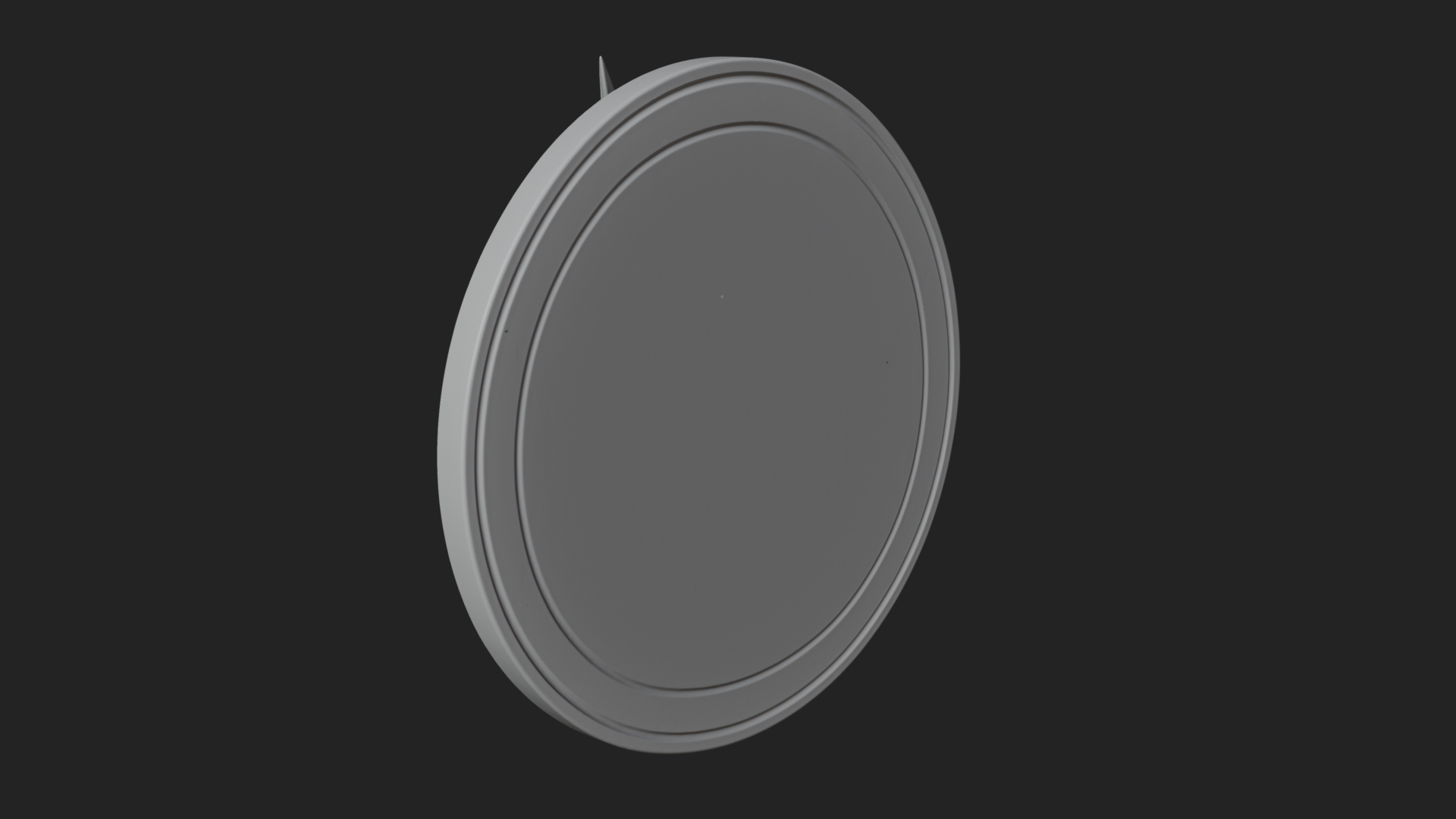 Crowned Skull Oval Relief Plaque Design 3 3D Print Model 3D Model