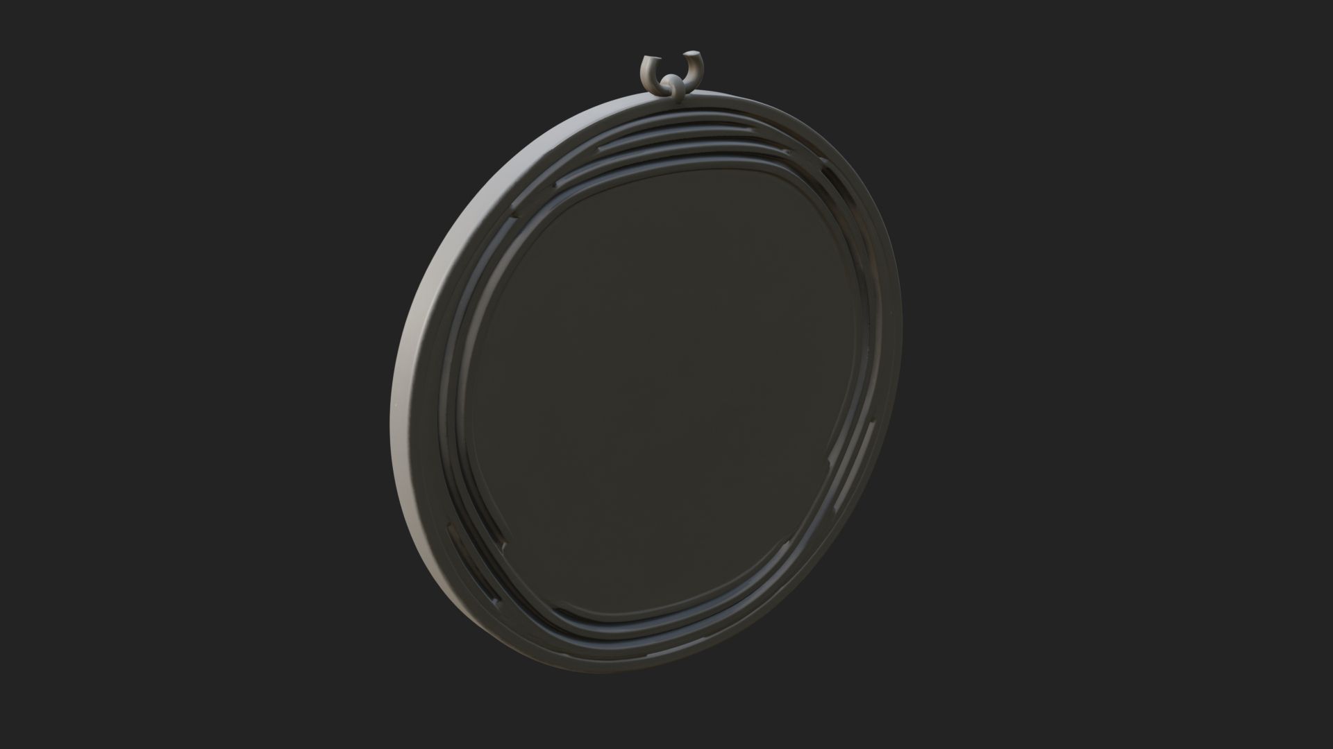 Crowned Skull Oval Relief Plaque Design 5 3D Print Model 3D Model
