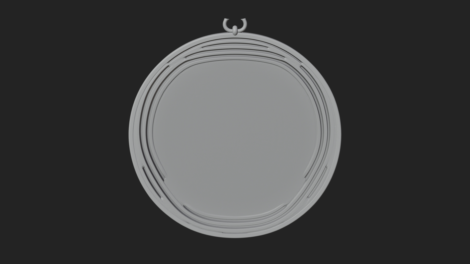 Crowned Skull Oval Relief Plaque Design 5 3D Print Model 3D Model