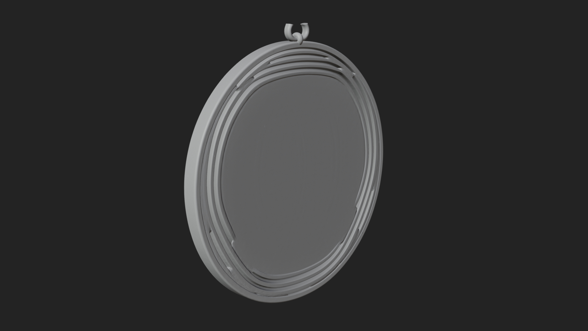 Crowned Skull Oval Relief Plaque Design 5 3D Print Model 3D Model