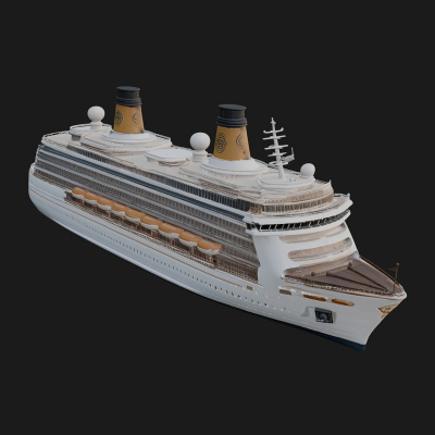 Cruise Ship Model Design 10 3D Print Model