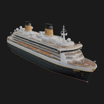 Cruise Ship Model Design 12 3D Print Model