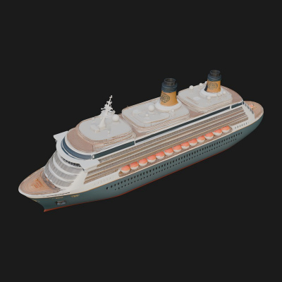 Cruise Ship Model Design 16 3D Print Model