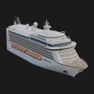 Cruise Ship Model Design 19 3D Print Model