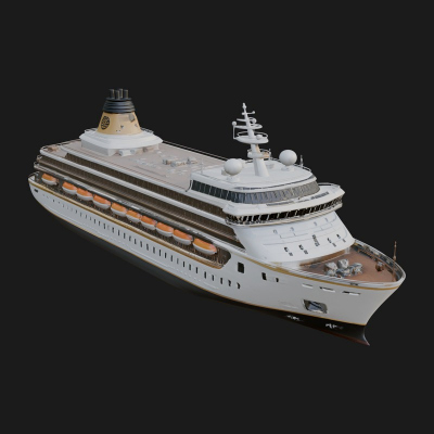 Cruise Ship Model Design 2 3D Print Model