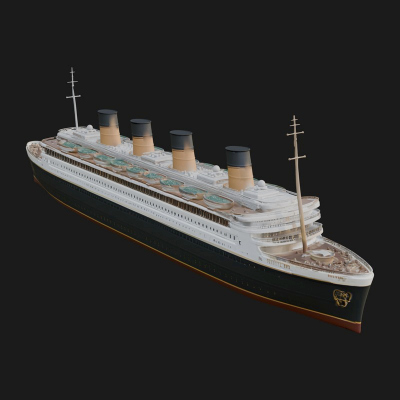 Cruise Ship Model Design 20 3D Print Model
