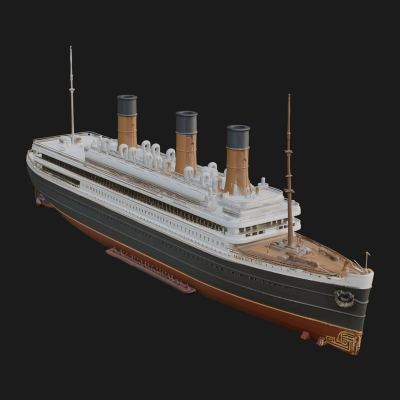 Cruise Ship Model Design 25 3D Print Model