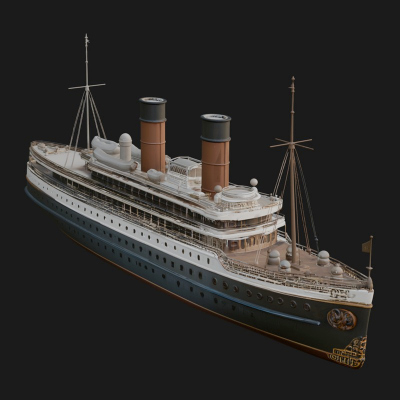 Cruise Ship Model Design 27 3D Print Model