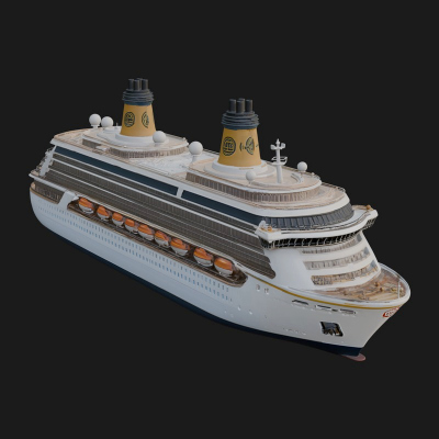 Cruise Ship Model Design 3 3D Print Model