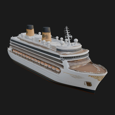 Cruise Ship Model Design 5 3D Print Model