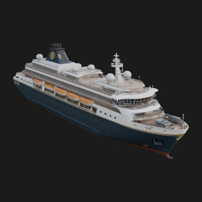 Cruise Ship Model Design 6 3D Print Model