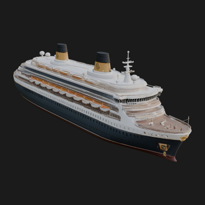 Cruise Ship Model Design 9 3D Print Model
