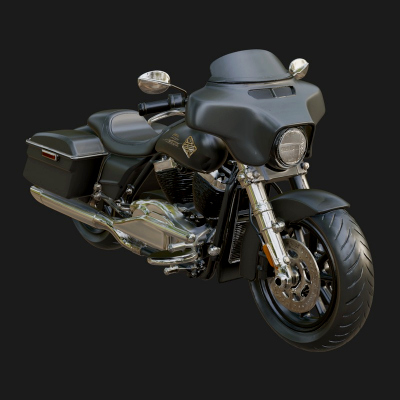 Cruiser Motorcycle Model Design 8 3D Print Model