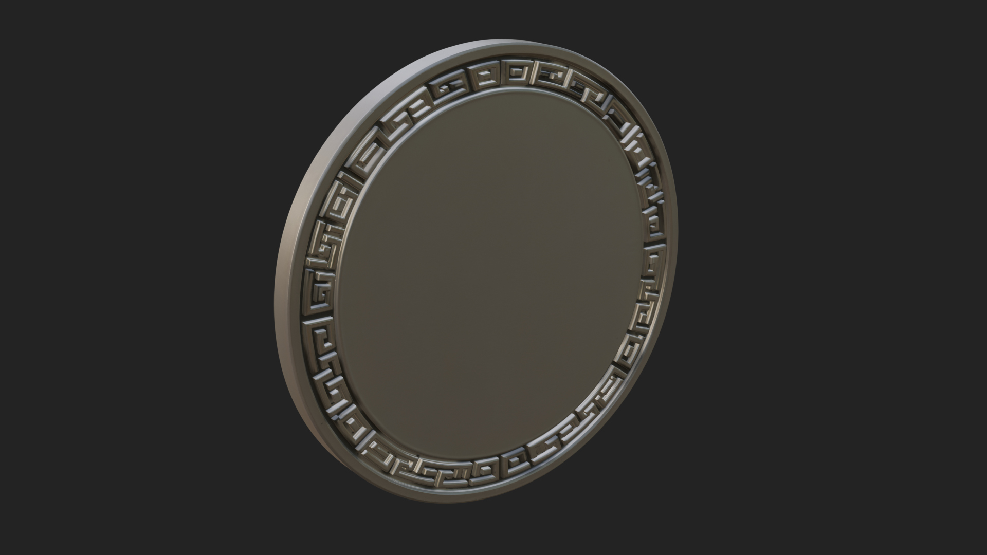 Crusader Knight Oval Plaque Design 4 3D Print Model 3D Model