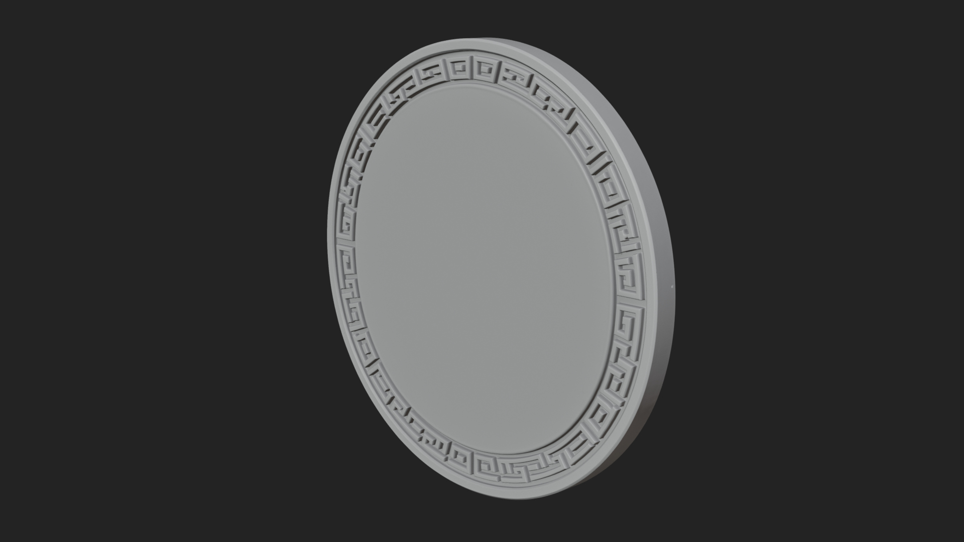 Crusader Knight Oval Plaque Design 4 3D Print Model 3D Model