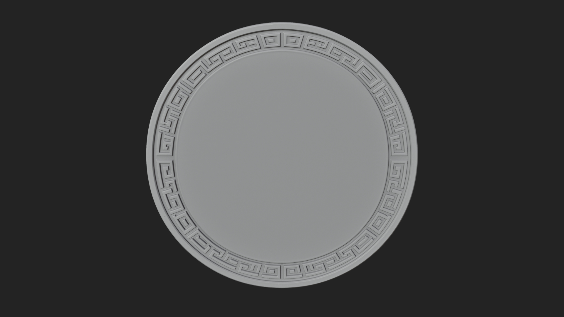Crusader Knight Oval Plaque Design 4 3D Print Model 3D Model