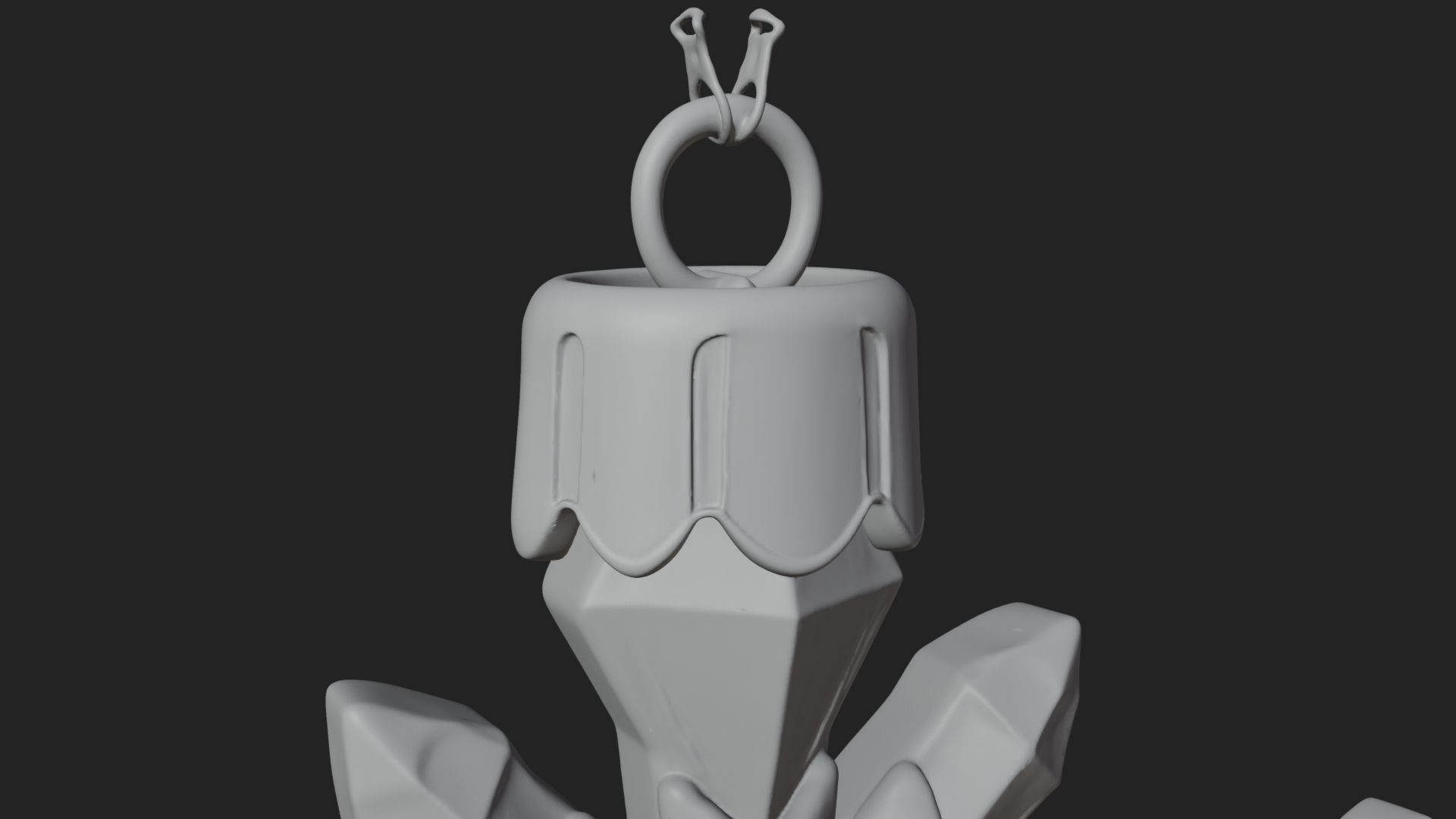 Crystal Snowflake Ornament Design 1 3D Print Model 3D Model