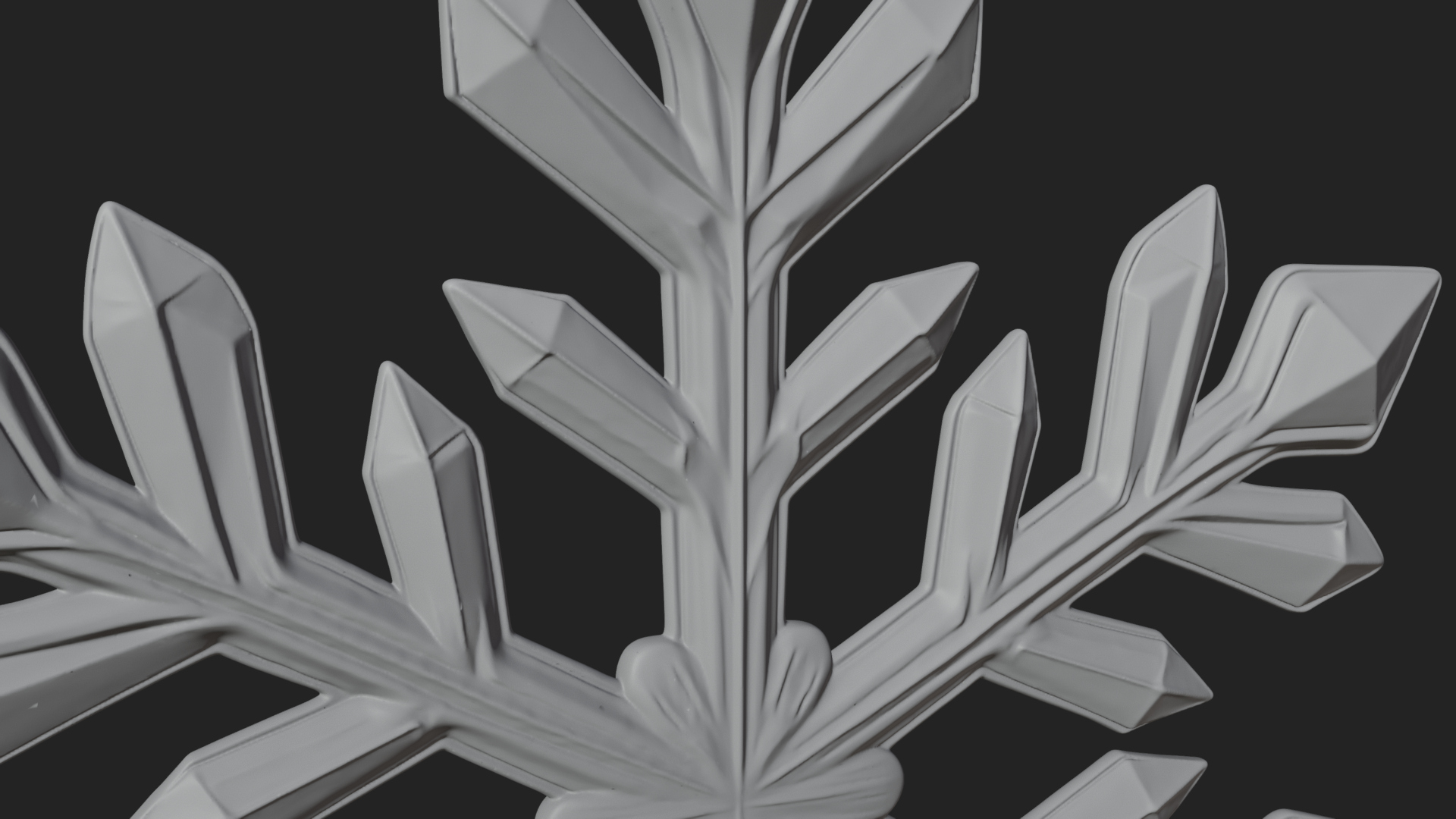 Crystal Snowflake Ornament Design 2 3d Print Model 3D Model