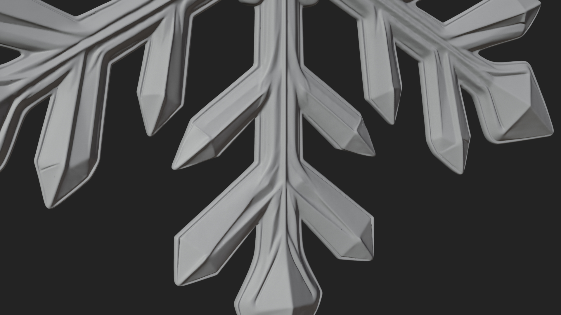 Crystal Snowflake Ornament Design 2 3d Print Model 3D Model