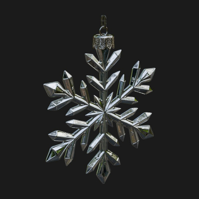 Crystal Snowflake Ornament Design 4 3D Print Model