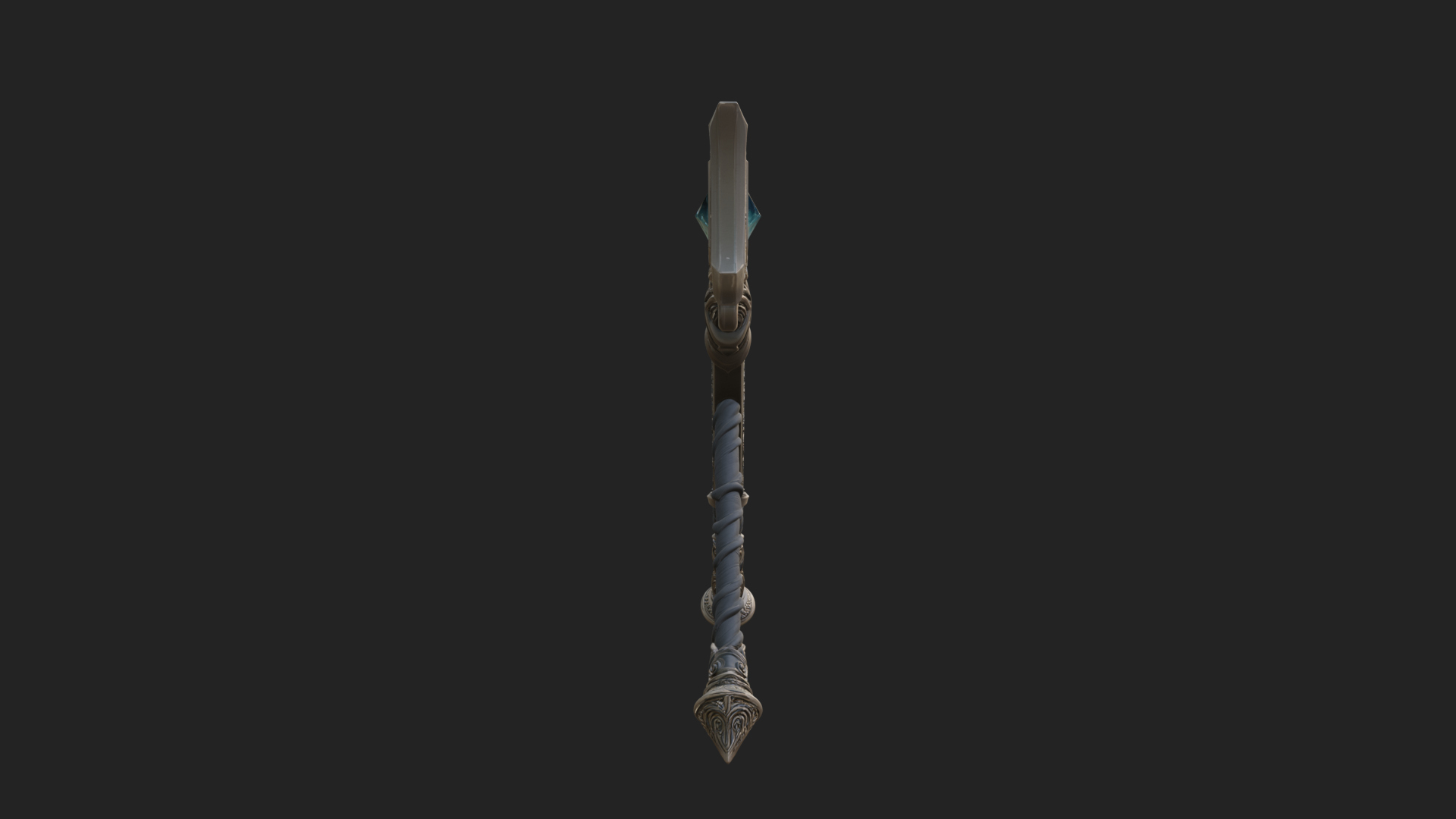 Crystal Tip Magic Wand Model Design 10 3D Print Model 3D Model