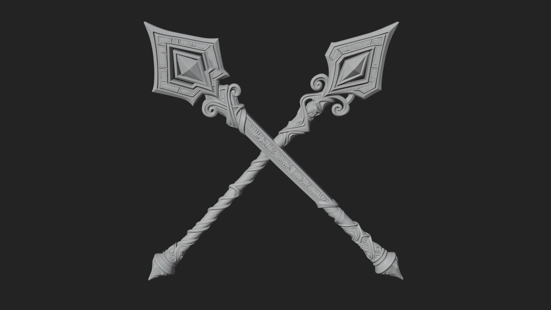 Crystal Tip Magic Wand Model Design 10 3D Print Model 3D Model