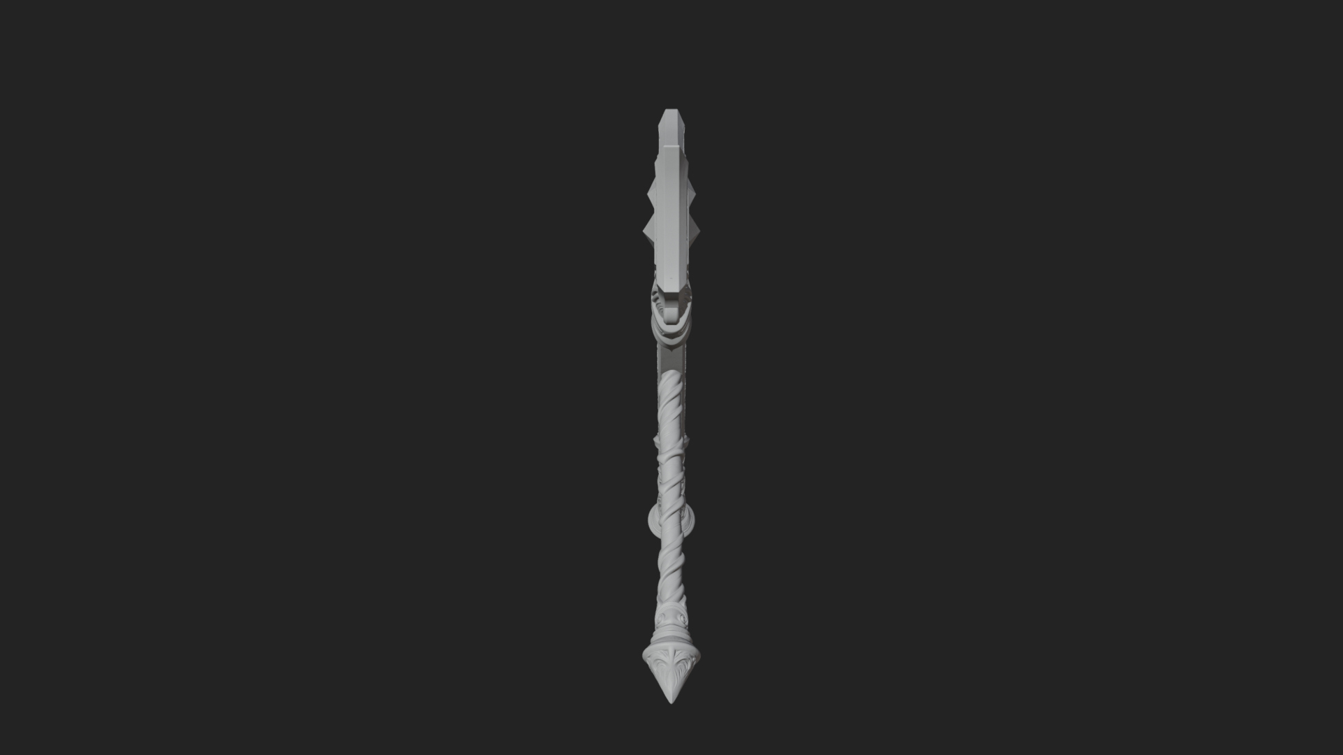 Crystal Tip Magic Wand Model Design 10 3D Print Model 3D Model