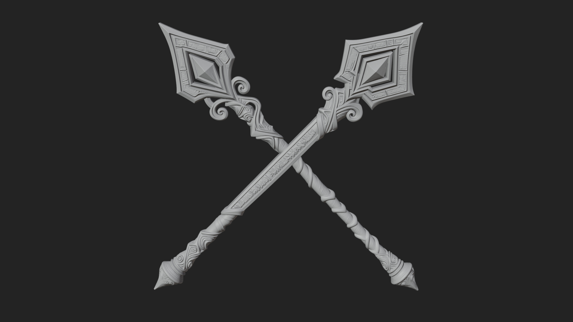 Crystal Tip Magic Wand Model Design 10 3D Print Model 3D Model