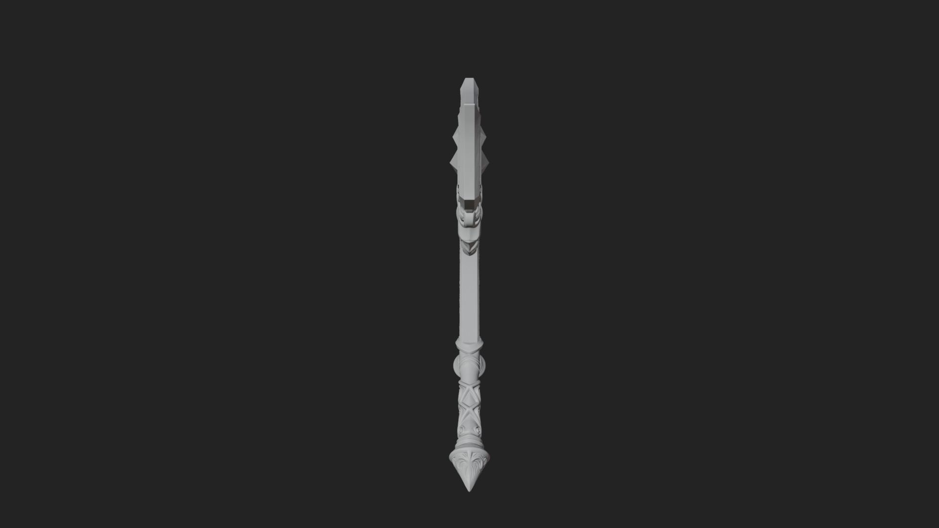 Crystal Tip Magic Wand Model Design 10 3D Print Model 3D Model
