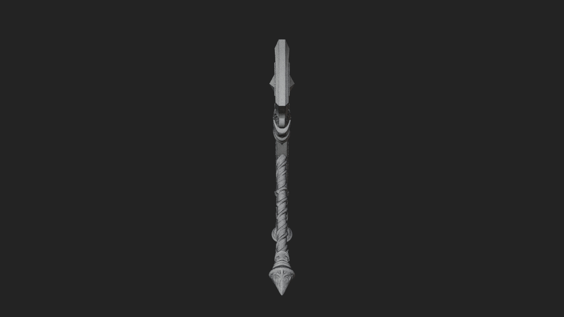 Crystal Tip Magic Wand Model Design 10 3D Print Model 3D Model