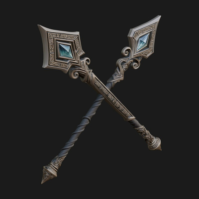 Crystal Tip Magic Wand Model Design 10 3D Print Model