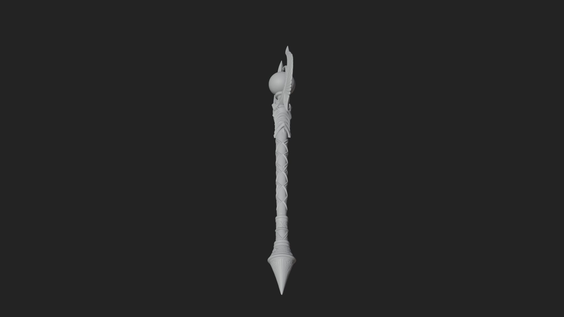 Crystal Tip Magic Wand Model Design 11 3D Print Model 3D Model