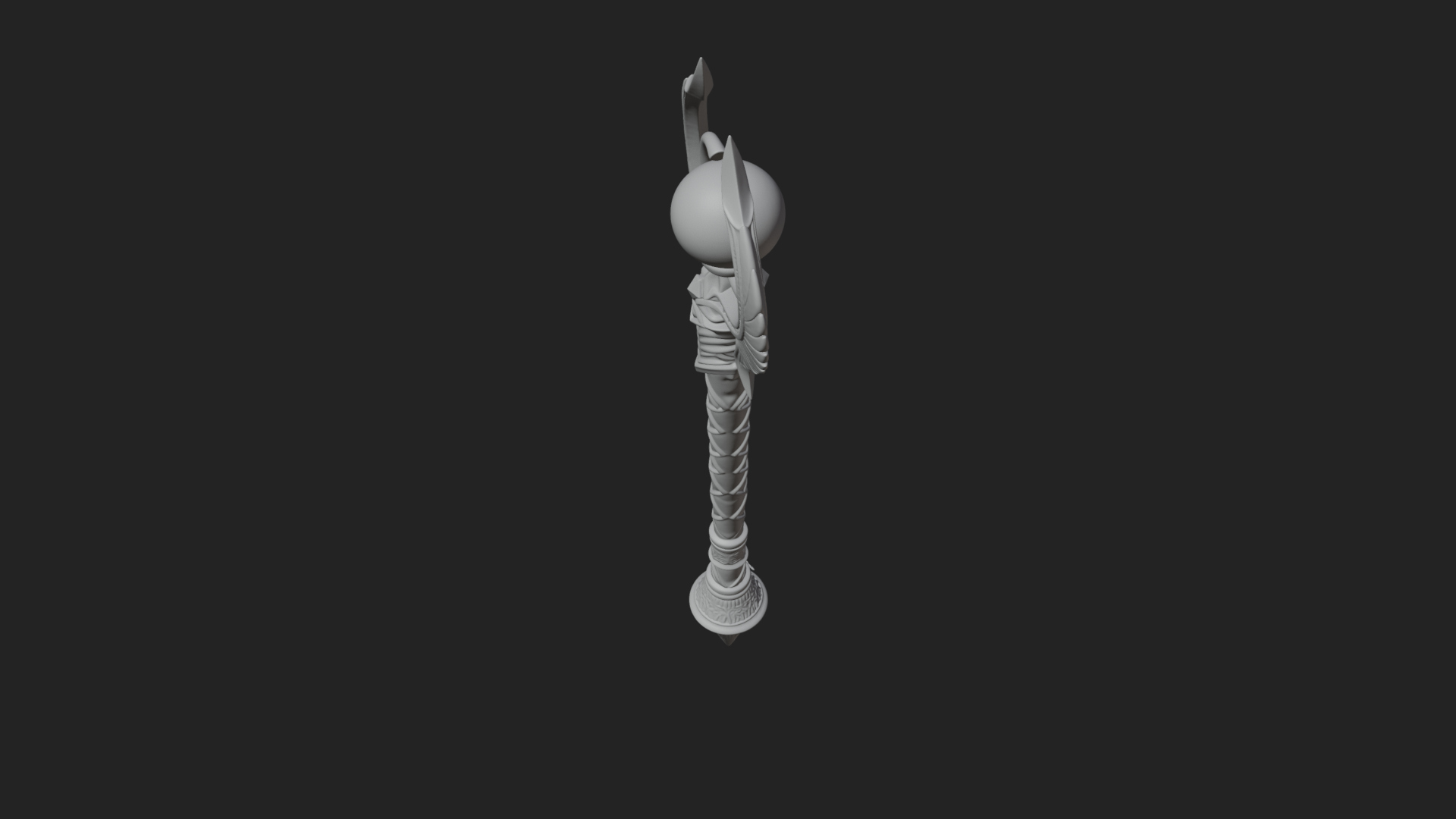 Crystal Tip Magic Wand Model Design 11 3D Print Model 3D Model