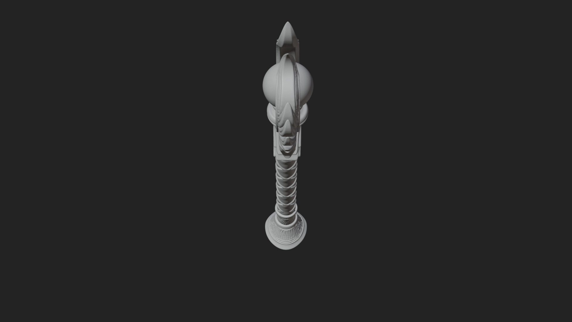 Crystal Tip Magic Wand Model Design 12 3D Print Model 3D Model