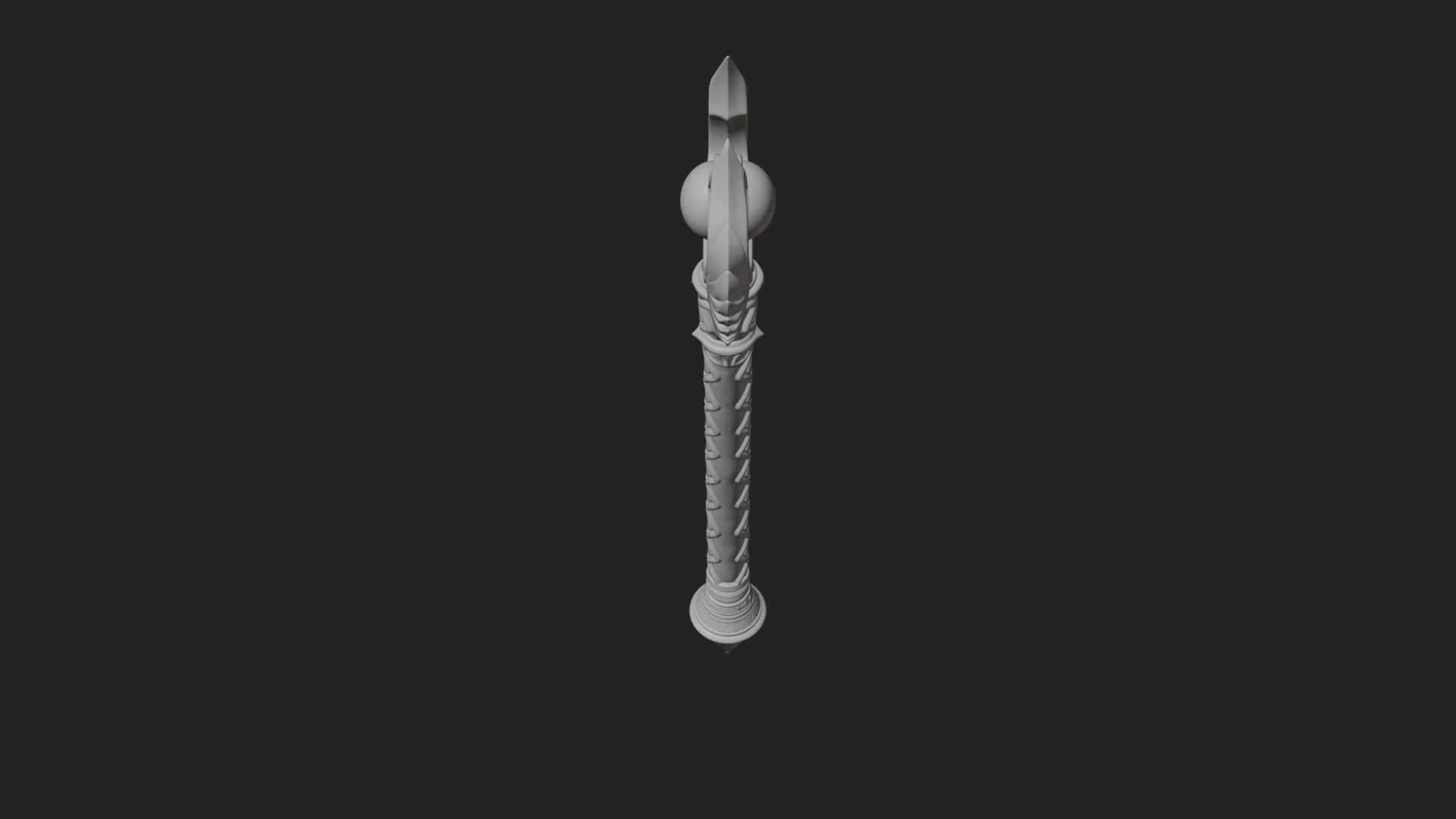 Crystal Tip Magic Wand Model Design 13 3D Print Model 3D Model
